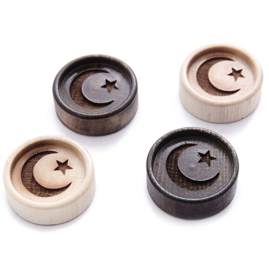 Фишки для нард и шашек "Полумесяц" 29 мм, Osipov купить в Казани