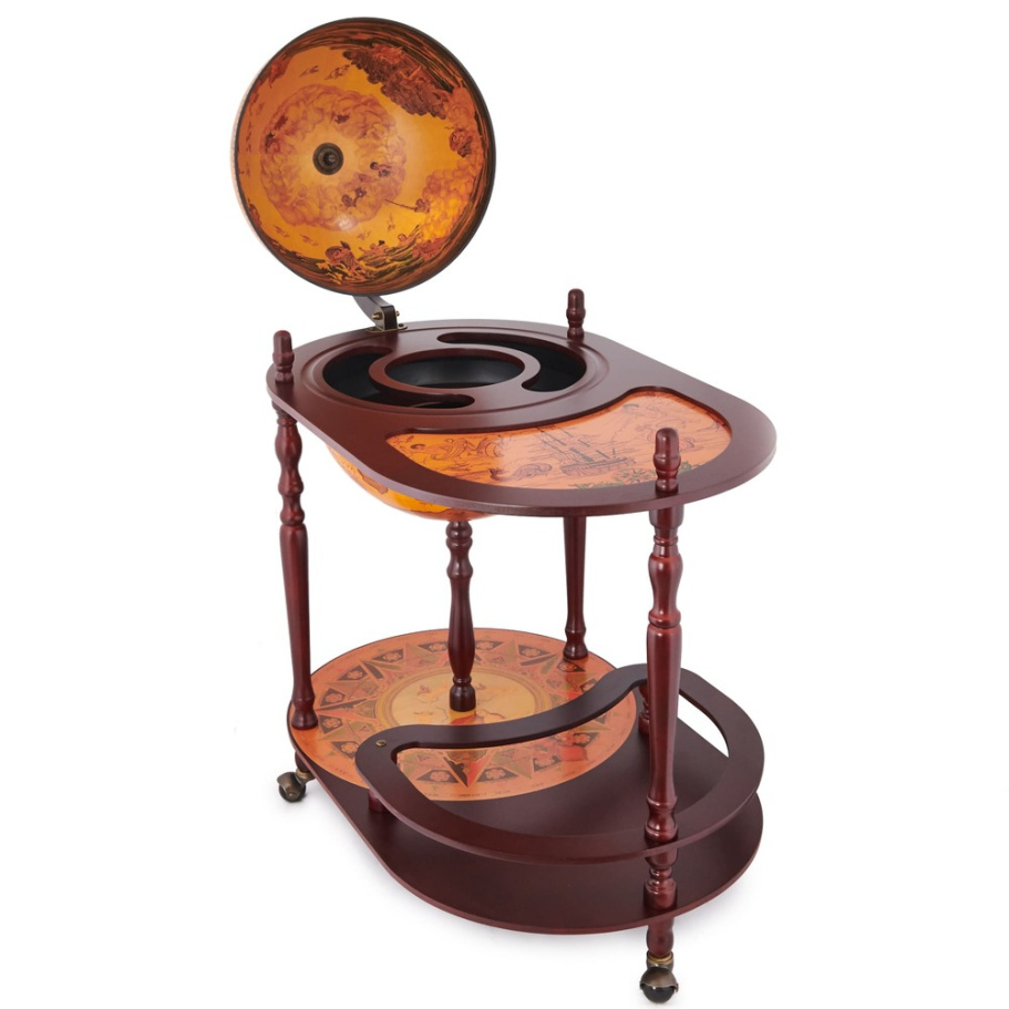 Глобус бар напольный со столом "Европа" сфера 42 см купить в Казани
