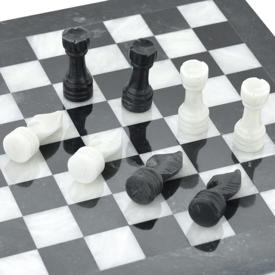 Шахматы из камня "Олимп" мрамор 30 купить в Казани