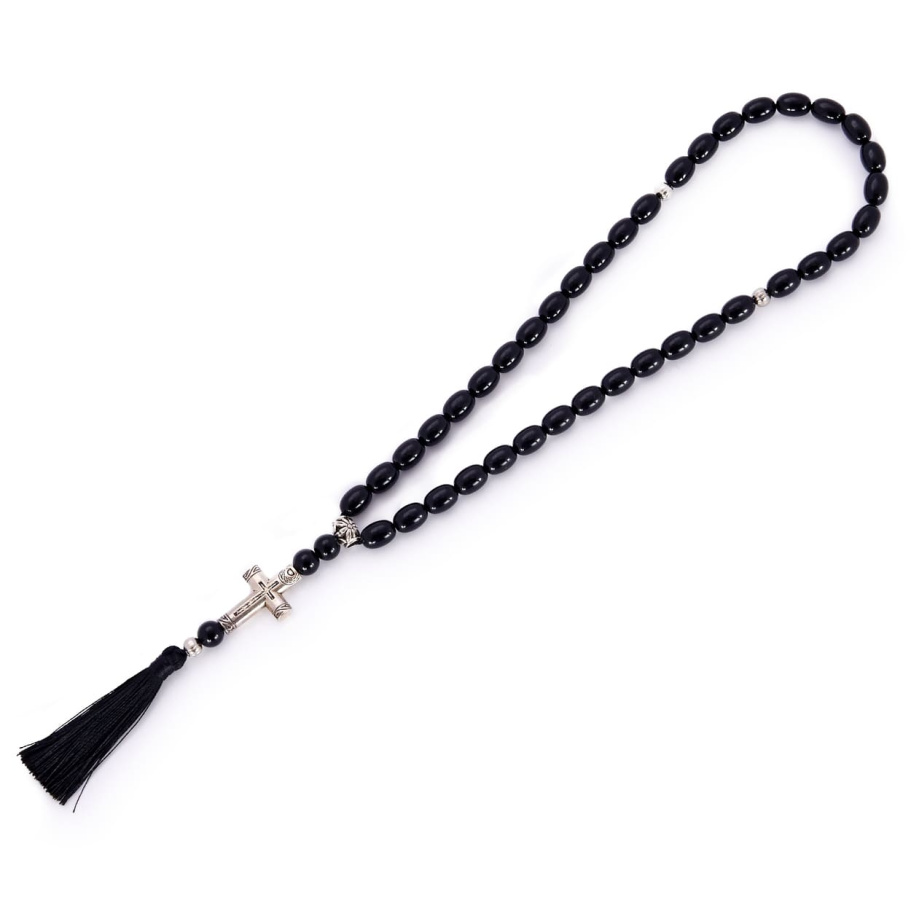 Четки черные "Крестоносец" эбонит, Беркутов