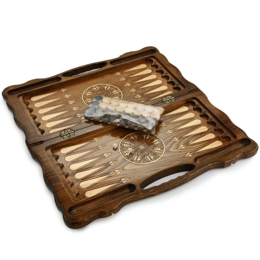 Шахматы + нарды резные "Королевские" 60, Harutyunyan купить в Казани