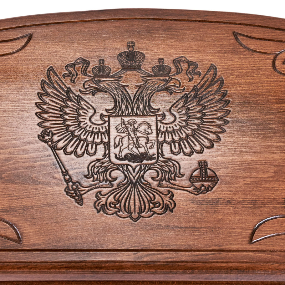 Нарды резные "Герб РФ" большие 60, Даудов купить в Казани