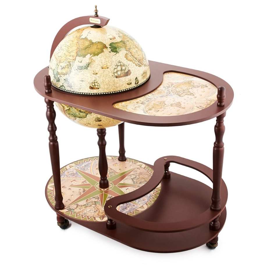 Глобус бар напольный со столом "Герлинда" сфера 40 см