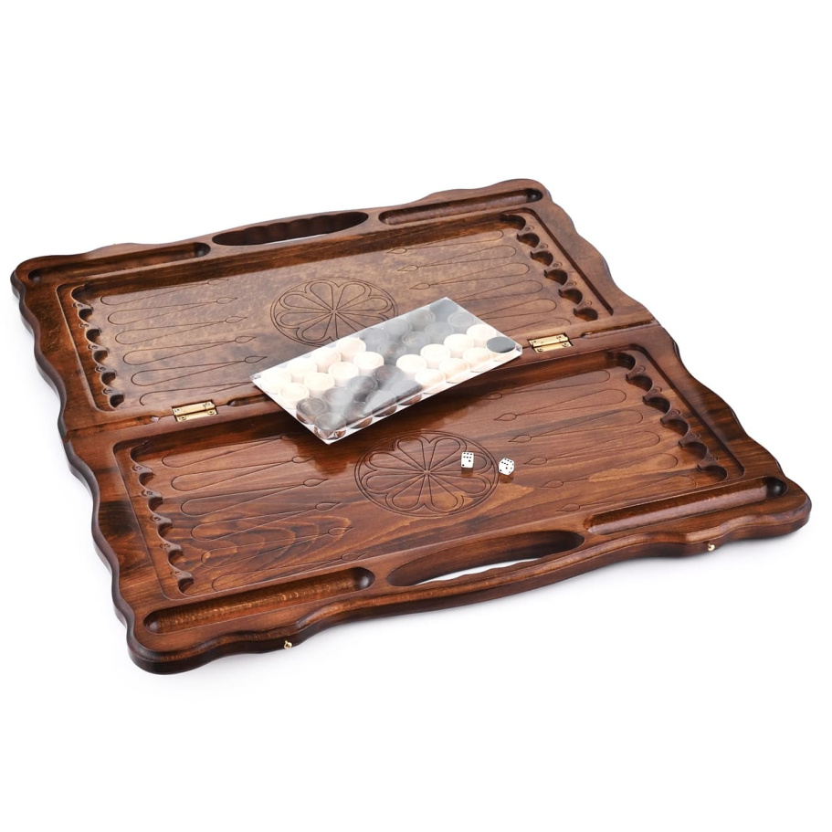 Нарды резные "Сибирская Корона" большие 60, Harutyunyan купить в Казани Нарды резные "Сибирская Корона" большие 60, Harutyunyan купить в Казани