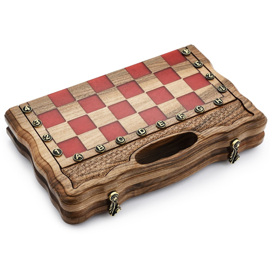 Шахматы + Нарды резные "Алекстраза" 30, Harutyunyan купить в Казани