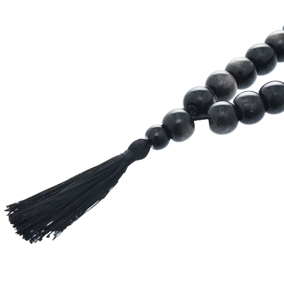 Четки с бусинами "Квестор" черный камень с лунным оттенком, Давыдов С. купить в Казани