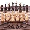 Шахматы + нарды резные "Корона" 40, Harutyunyan купить в Казани