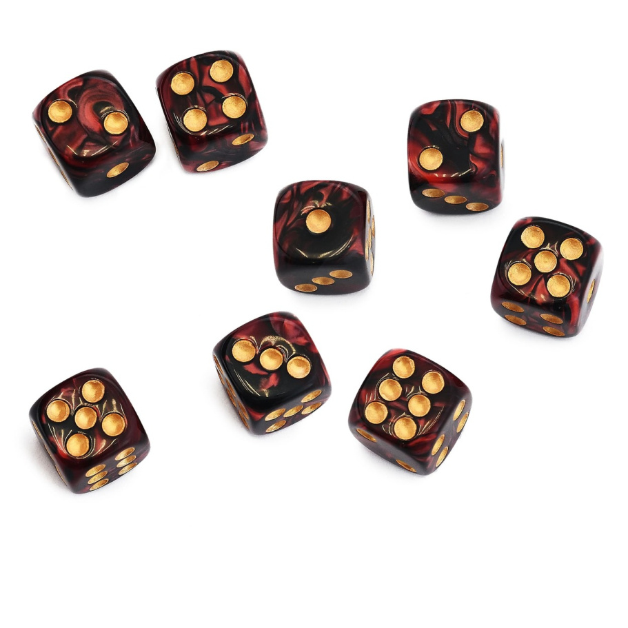 Кости игральные "Флора" акрил, красный, 15 мм (2 шт.) купить в Казани