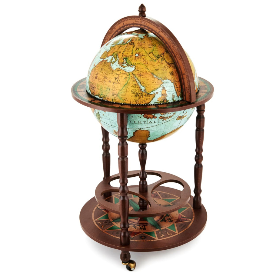 Глобус бар напольный "Клавдий", сфера 40 см
