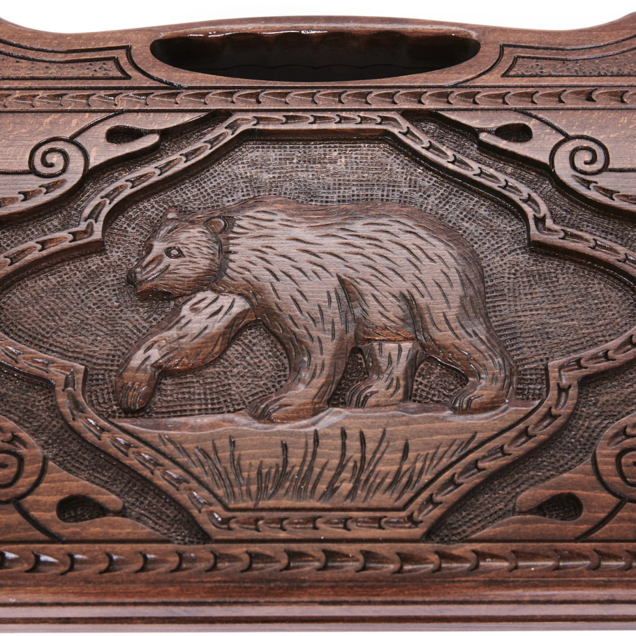 Нарды резные "Медведь" большие 60, Harutyunyan купить в Казани