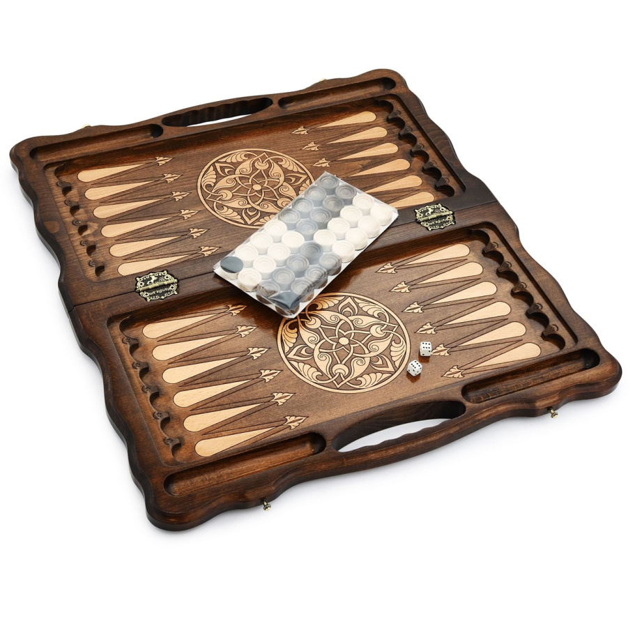 Нарды резные "Циния" средние 50, Harutyunyan купить в Казани