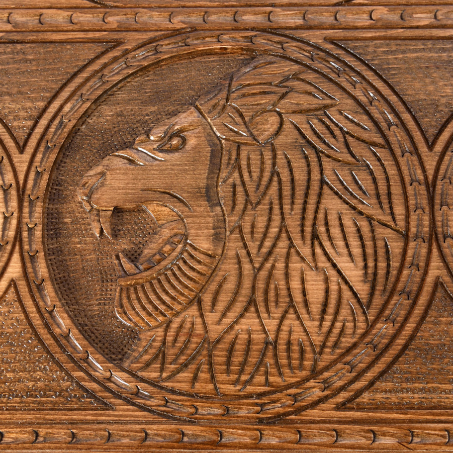 Нарды резные "Лев со звездами" большие 60, Harutyunyan купить в Казани