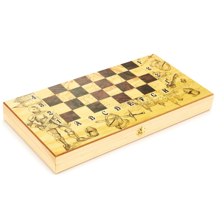 Шахматы + Нарды Рыцари, 50 купить в Казани