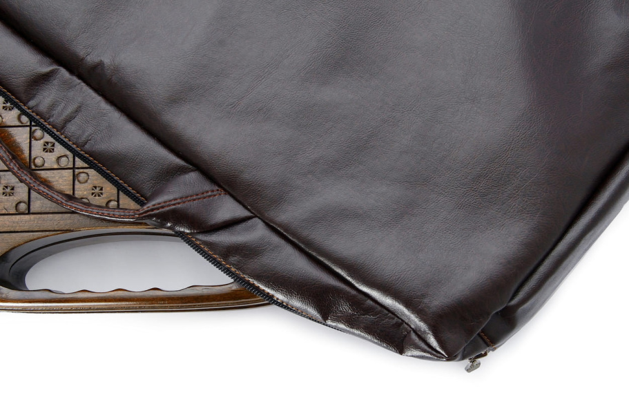 Чехол для средних нард из экокожи коричневые, Sargsyan купить в Казани