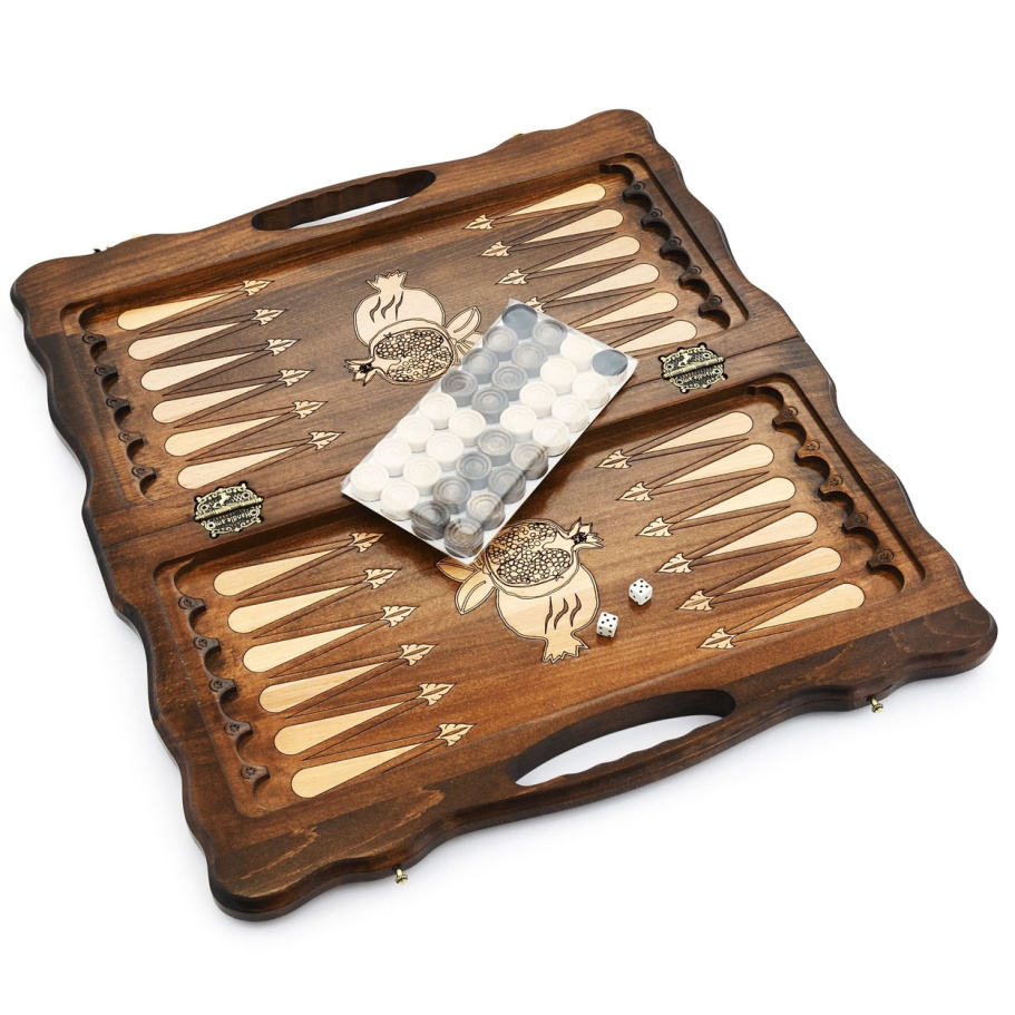 Нарды резные "Гранат" средние 50, Harutyunyan купить в Казани