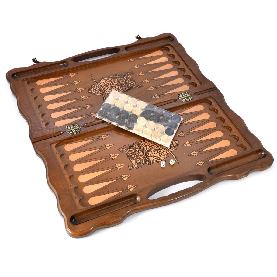 Нарды резные "Сова" большие 60, Harutyunyan купить в Казани Нарды резные "Сова" большие 60, Harutyunyan купить в Казани