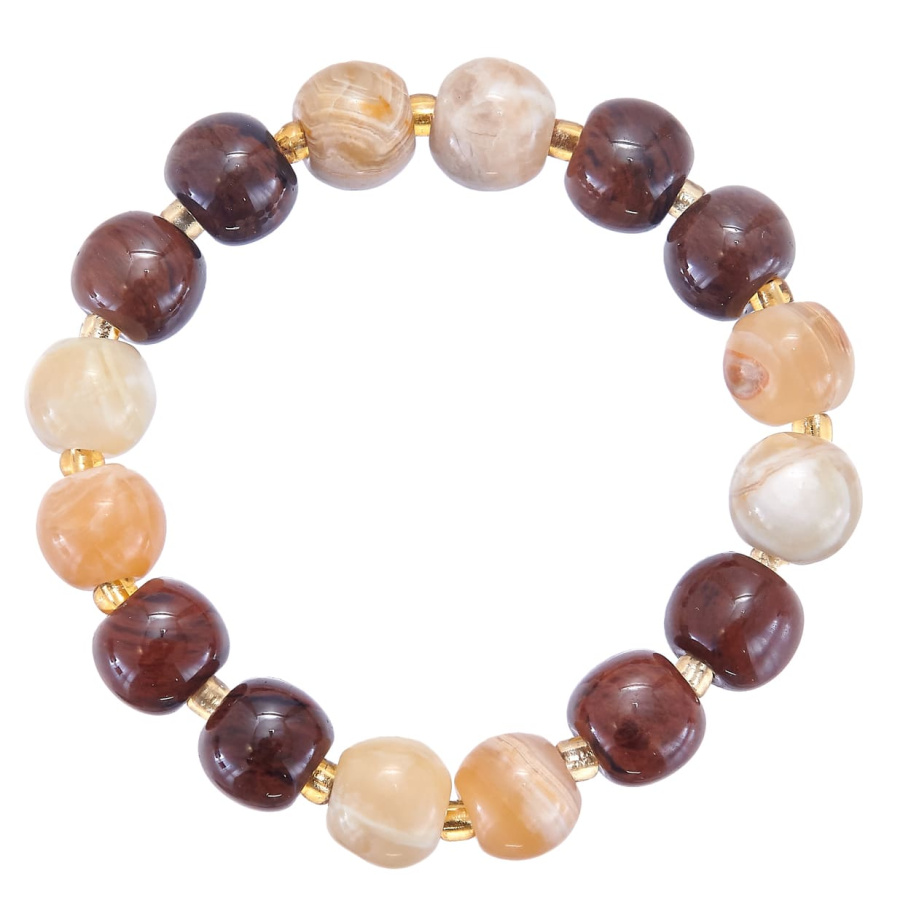 Браслет Эвентус желтый и коричневый камень 1.2 * 20, Давыдов купить в Казани