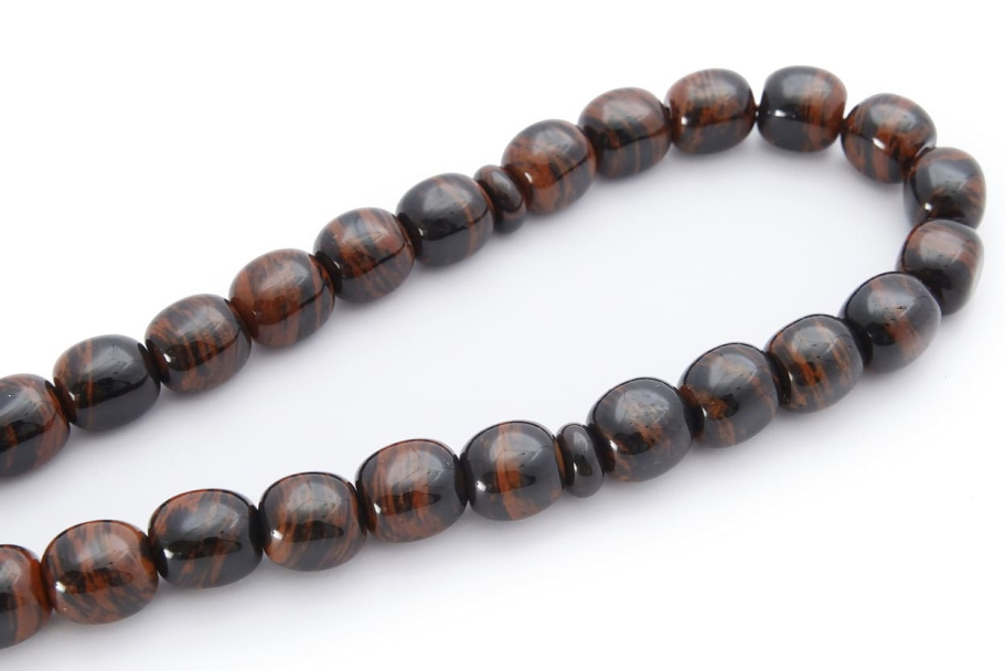 Четки с бусинами "Воин" коричневый камень, Давыдов С. купить в Казани