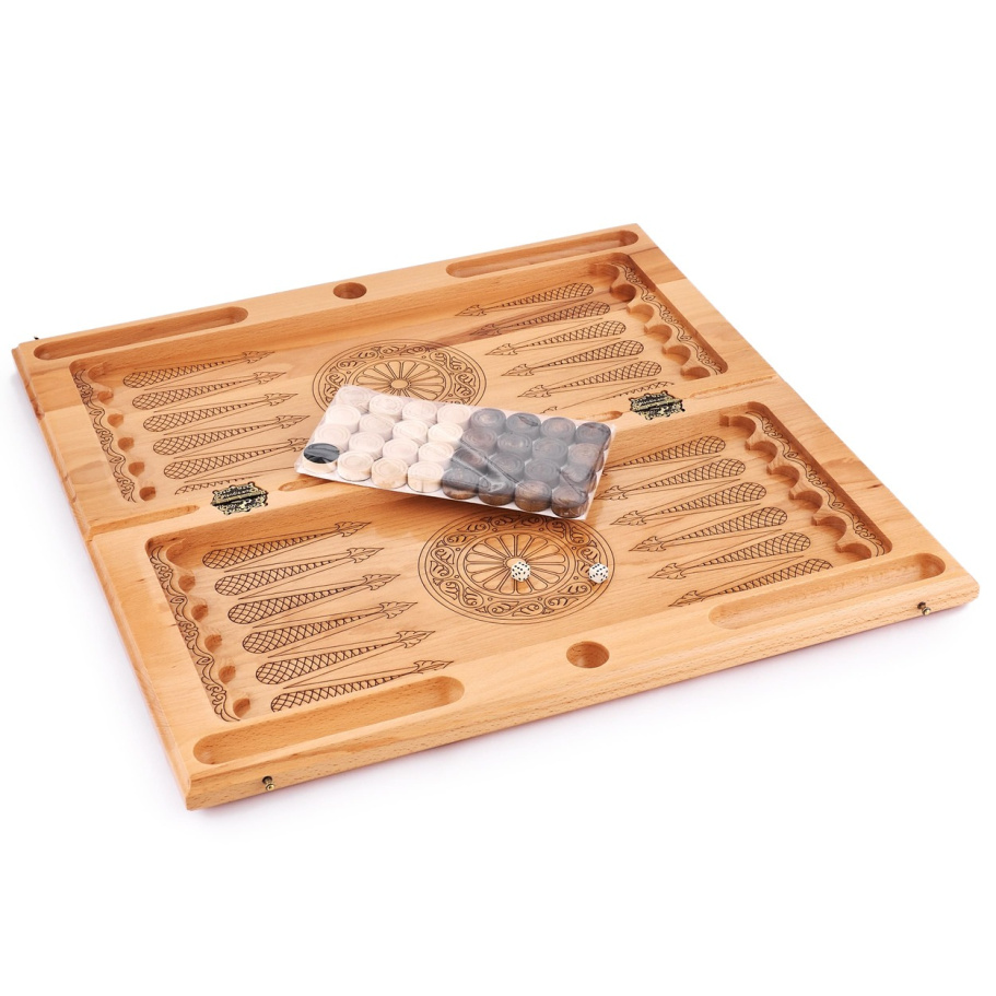 Шахматы + нарды резные "Гелиодор" большие, 60 купить в Казани