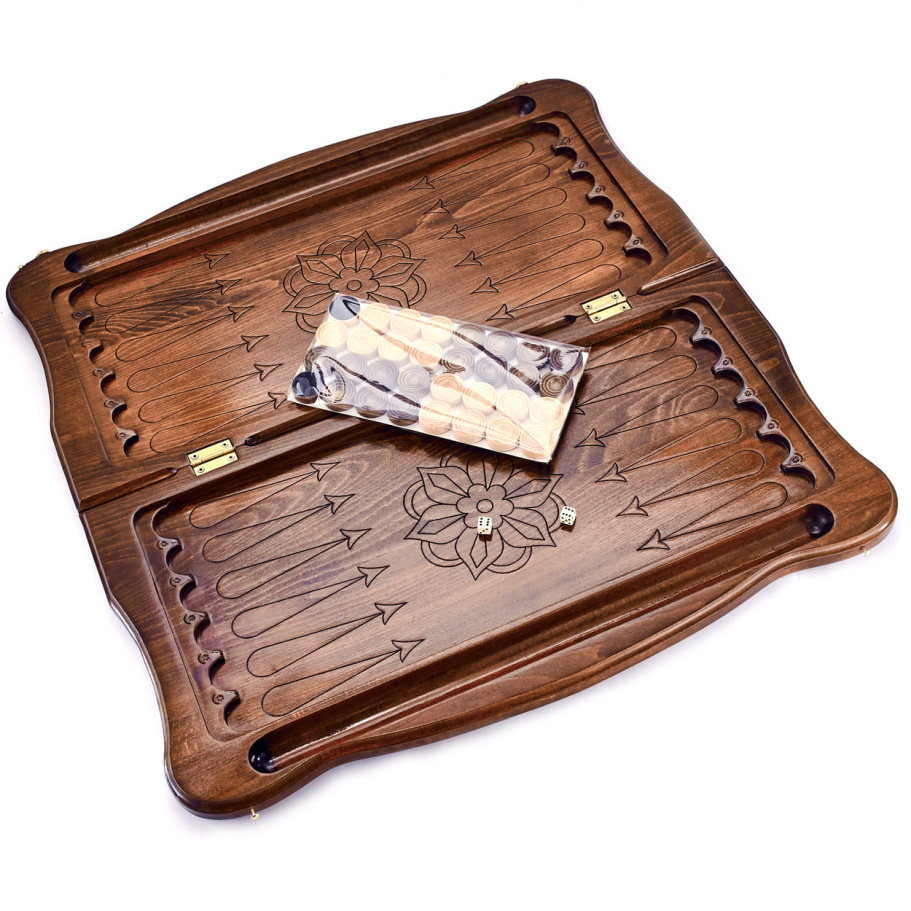 Нарды резные "Орел в атаке" большие 60, Даудов купить в Казани