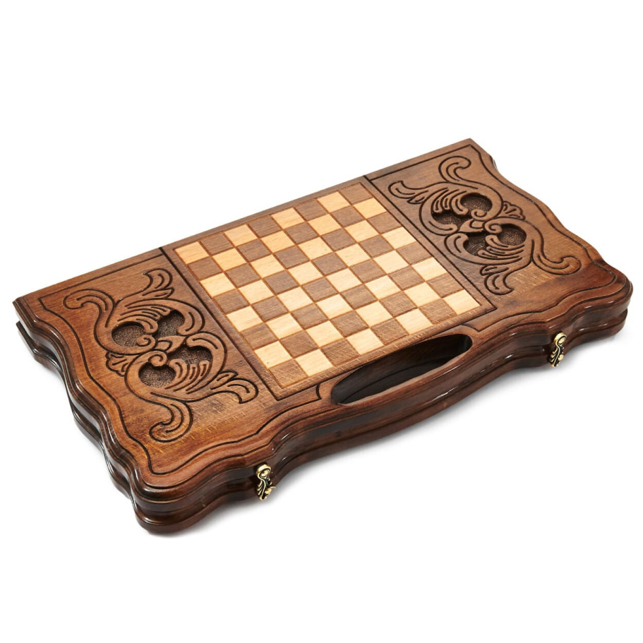 Нарды резные Агнес "Пальметта" средние, 50 купить в Казани