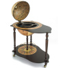 Глобус бар напольный со столом "Микеланджело", сфера 40 см