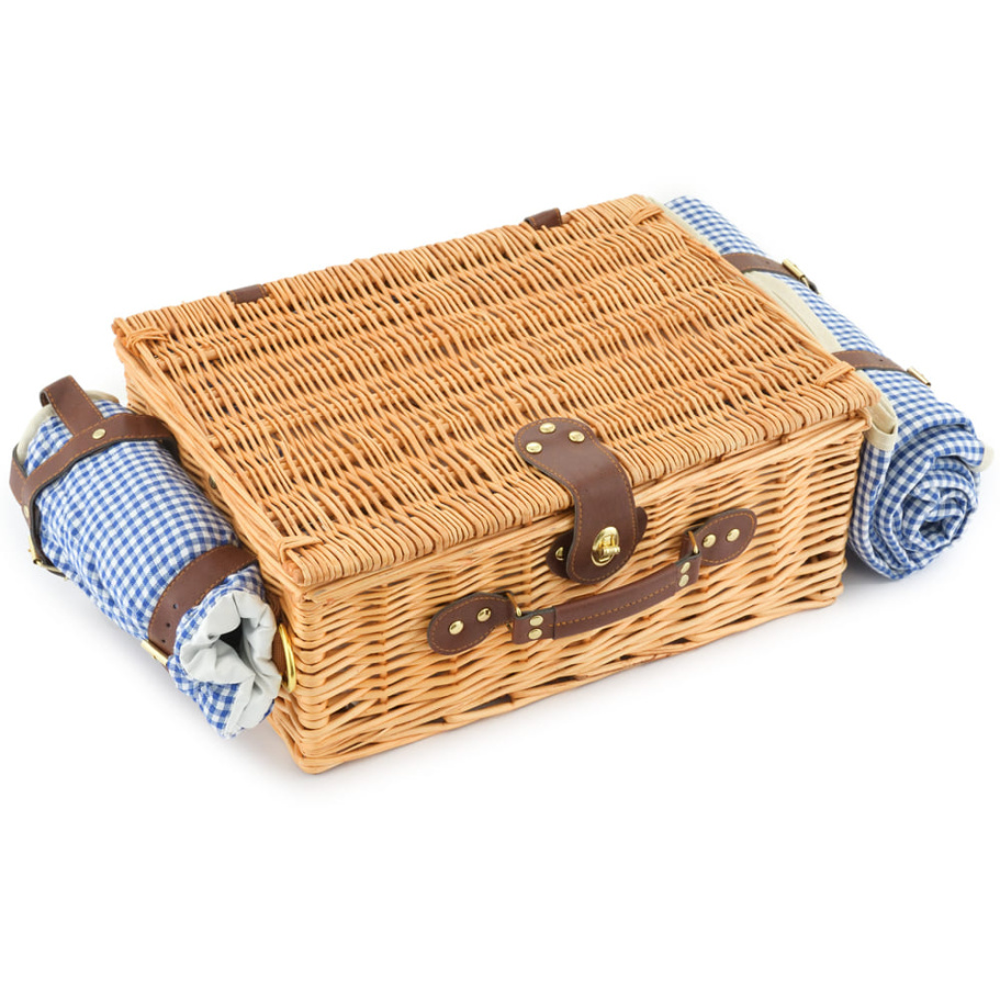Корзина для пикника "Кассандра" (на 4 персоны) с пледом купить в Казани
