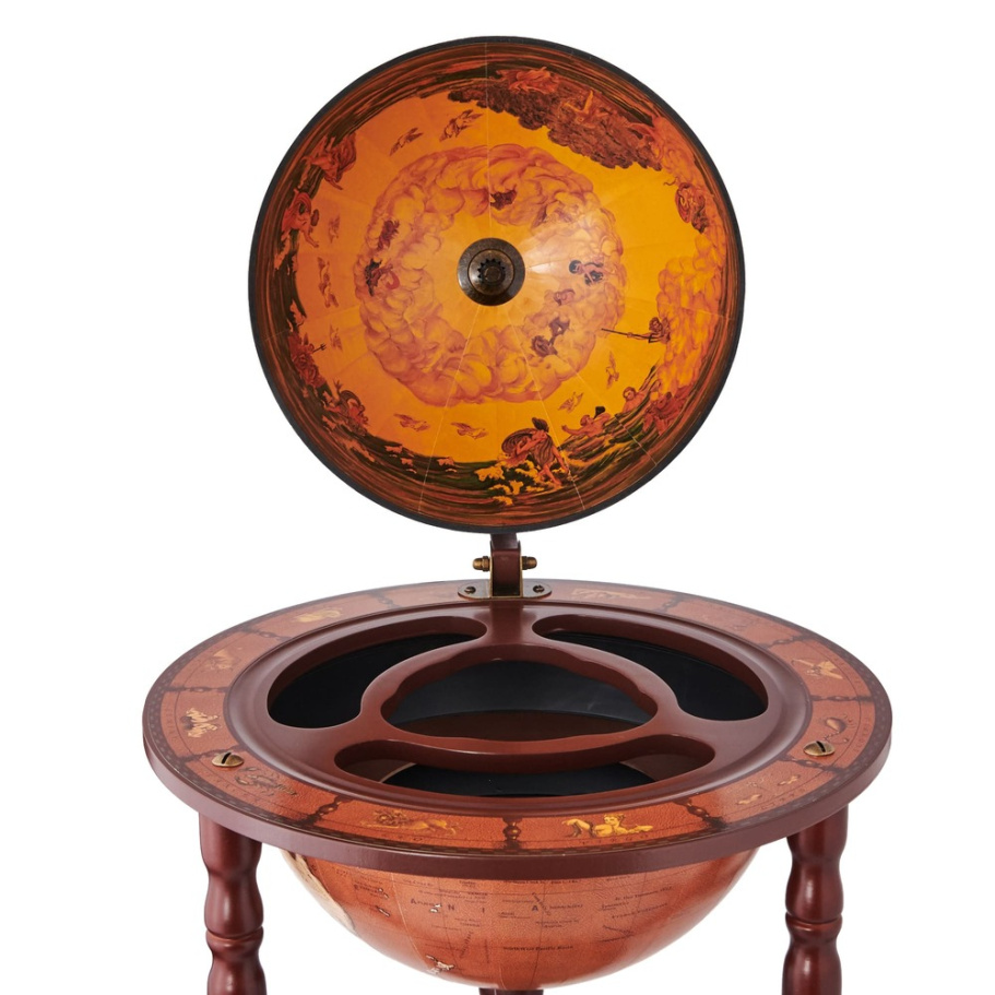 Глобус бар напольный "Возрождение" сфера 33 см купить в Казани