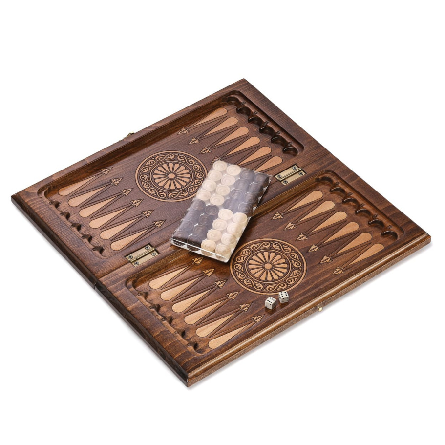 Нарды резные Рэкто "Герб России" малые 40, Harutyunyan купить в Казани