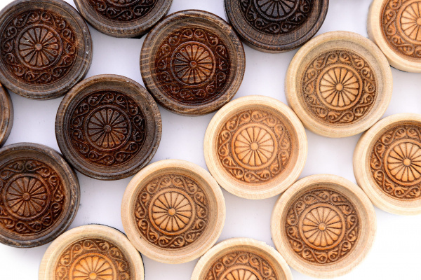 Фишки для нард и шашек "Орнамент" 29 мм, Harutyunyan купить в Казани