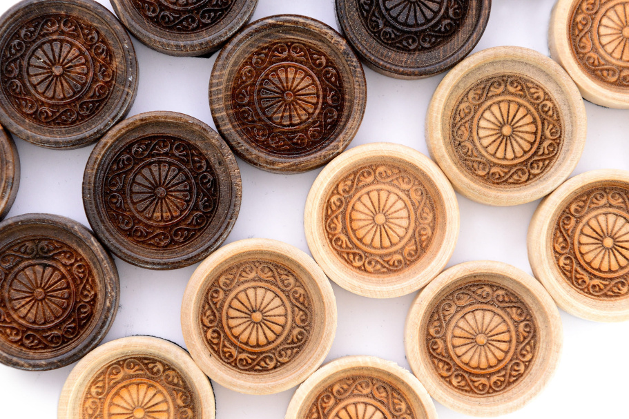 Фишки для нард и шашек "Орнамент" 29 мм, Harutyunyan купить в Казани