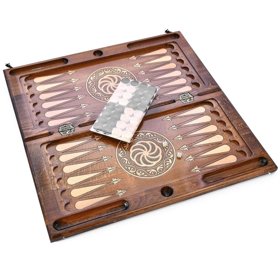 Нарды резные Рэкто "Орбита"  большие 60, Harutyunyan купить в Казани