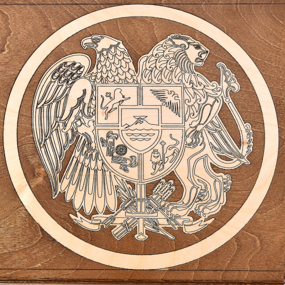 Нарды "Герб Армении"  большие 60, Harutyunyan купить в Казани