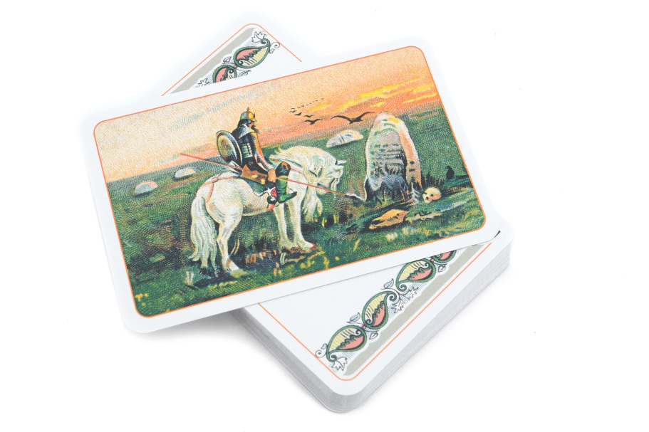 Карты игральные "Славянские" зеленая рубашка, 36 карт купить в Казани