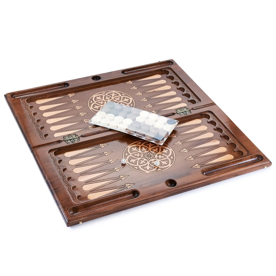 Нарды резные "Вольный орел" большие 60, Harutyunyan купить в Казани Нарды резные "Вольный орел" большие 60, Harutyunyan купить в Казани