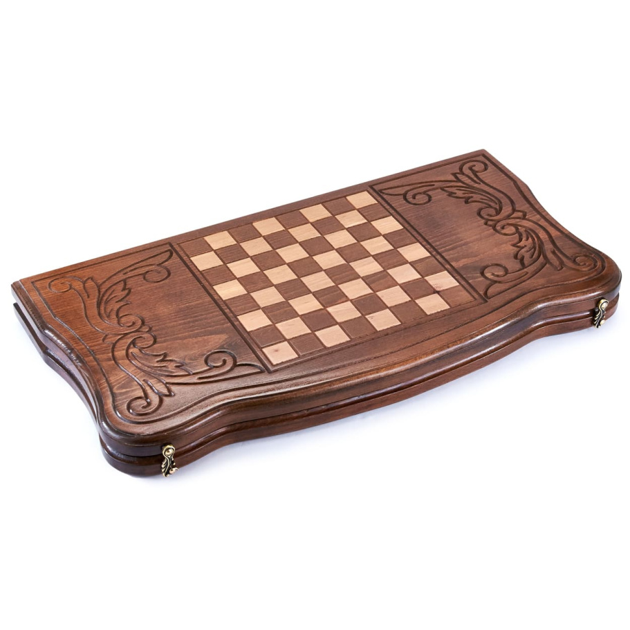 Нарды резные "Герб РФ" большие 60, Даудов купить в Казани