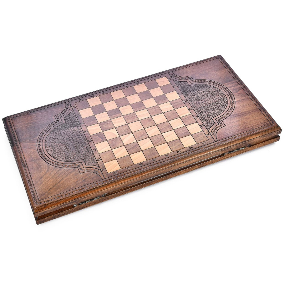 Нарды резные Рэкто "Греческий орнамент"  большие 60, Harutyunyan купить в Казани