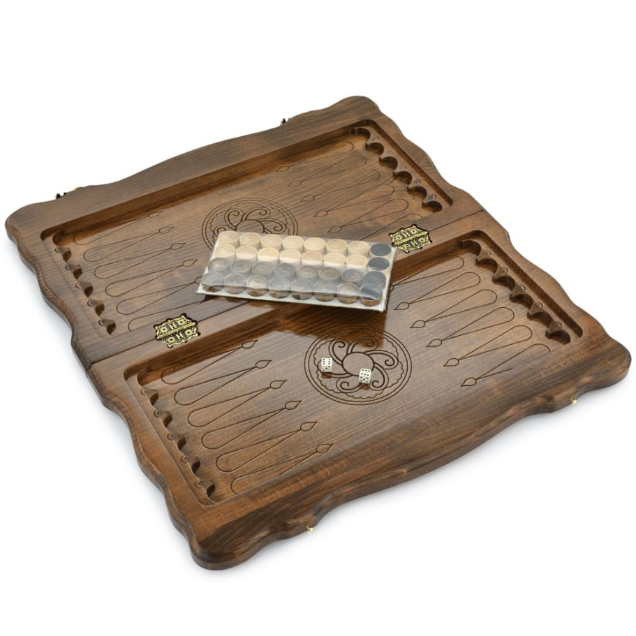 Шахматы + нарды резные "Корона" 50, Harutyunyan купить в Казани