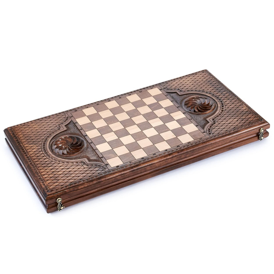 Нарды резные "Вольный орел" большие 60, Harutyunyan купить в Казани Нарды резные "Вольный орел" большие 60, Harutyunyan купить в Казани