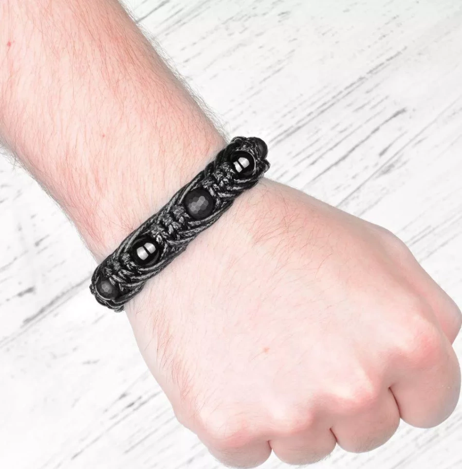 Браслет Алонсо плетенный, камень агат, 1 * 19 см купить в Казани