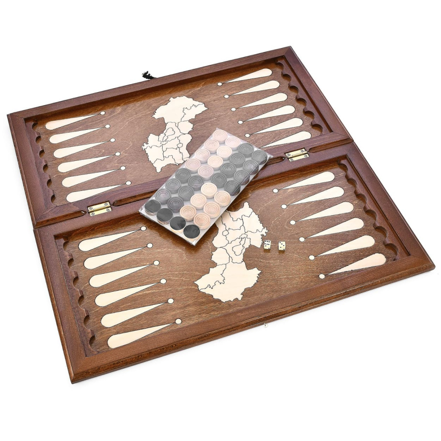 Нарды "Герб Армении"  большие 60, Harutyunyan купить в Казани