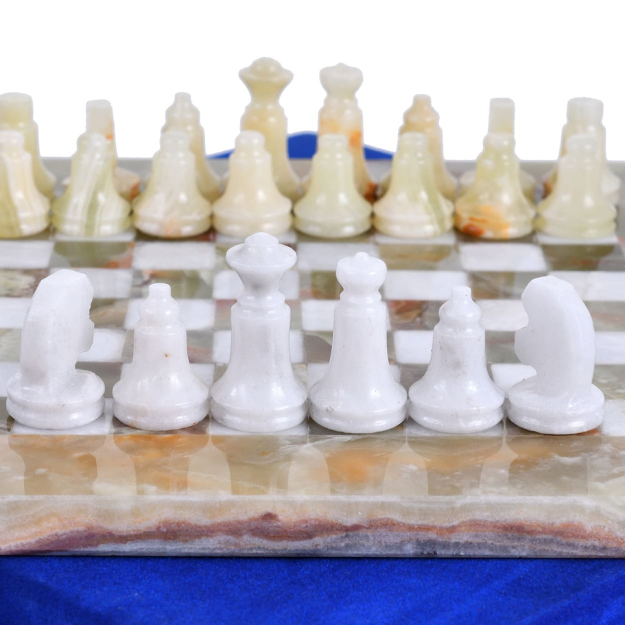 Шахматы из камня "Левант" мрамор и оникс 20 купить в Казани