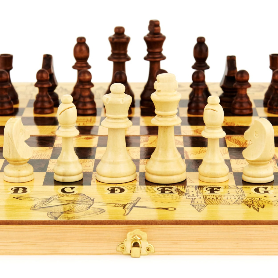 Шахматы + Нарды Рыцари, 50 купить в Казани