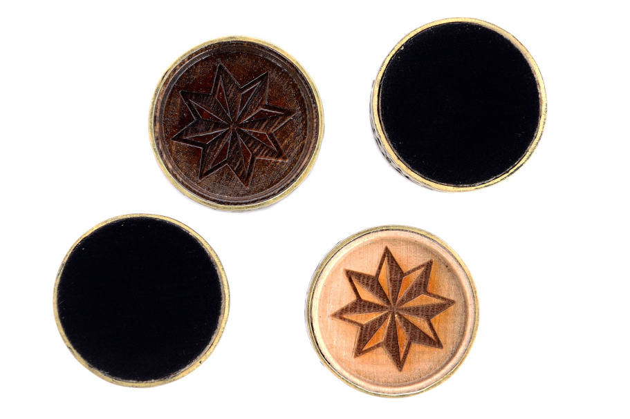 Набор фишек для нард "Звезда" с бронзой, 29 мм, Harutyunyan купить в Казани