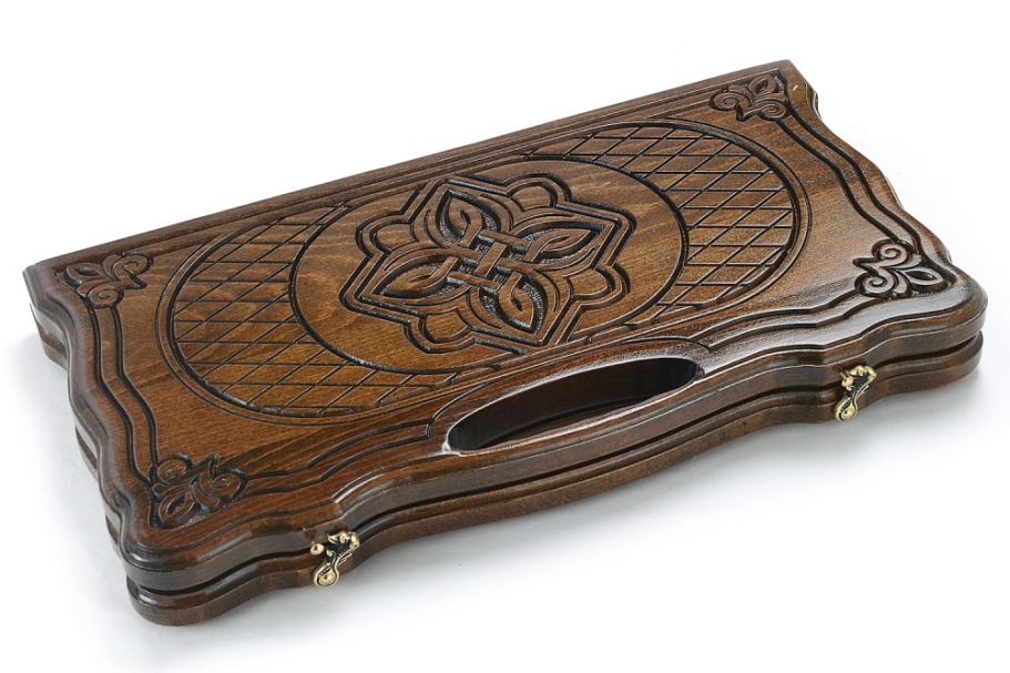 Нарды резные "Орнамент Алькор" люкс средние 50, Harutyunyan Нарды резные "Орнамент Алькор" люкс средние 50, Harutyunyan