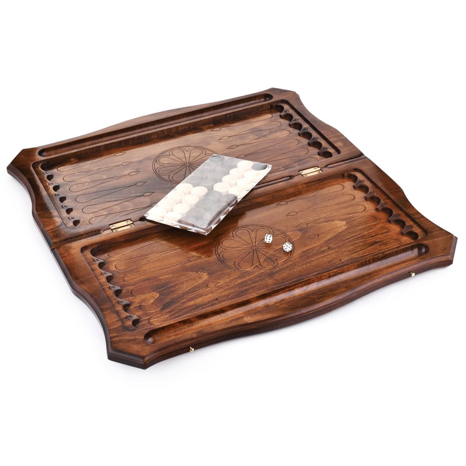 Нарды резные "Орел" большие 60, Osipov купить в Казани Нарды резные "Орел" большие 60, Osipov купить в Казани