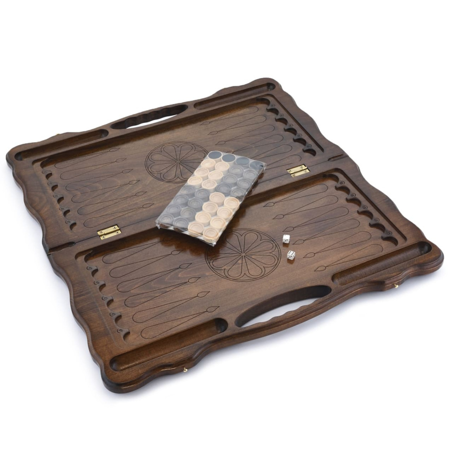 Нарды резные "Горы и храм" большие 60, Harutyunyan купить в Казани