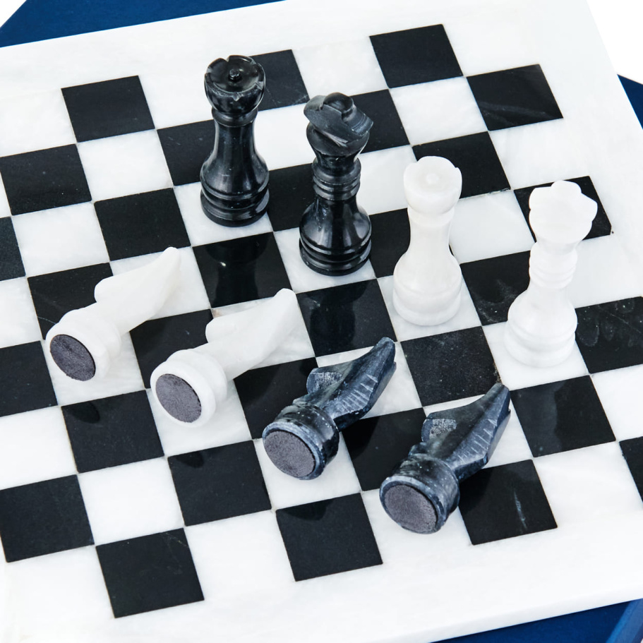 Шахматы каменные "Артер Карфаген" мрамор 40 купить в Казани