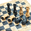 Шахматы каменные "Карфаген" мрамор и ракушечник 30 купить в Казани