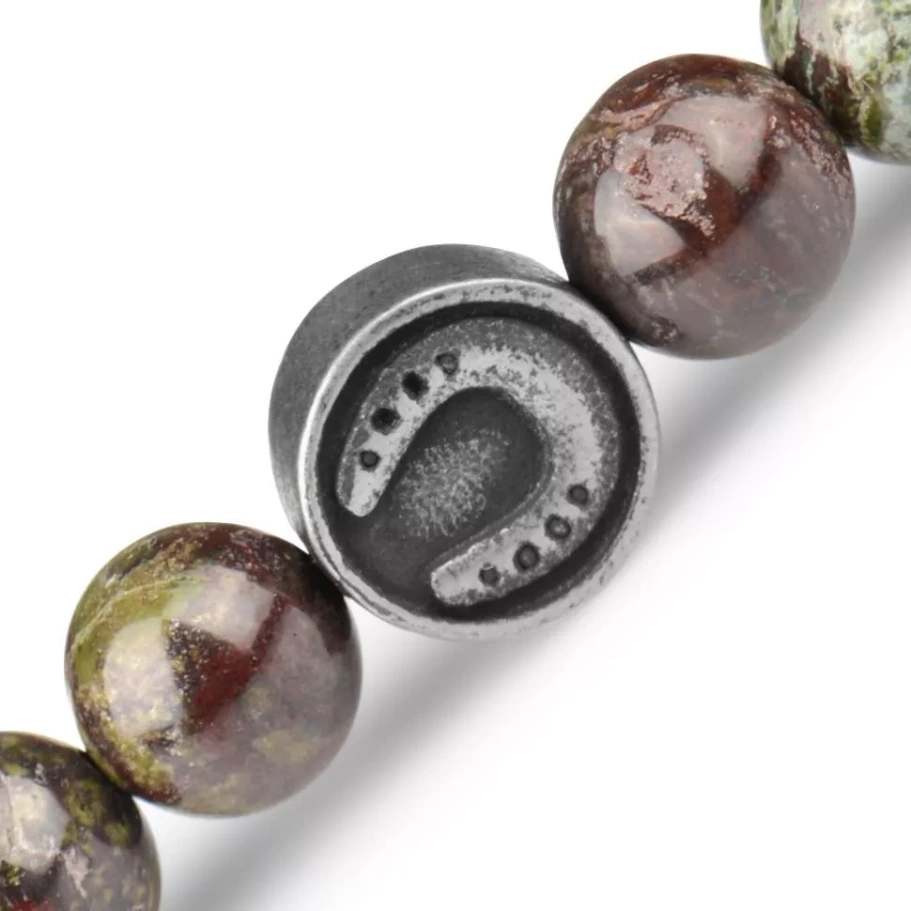 Браслет Лакки камень яшма и агат, 0.8 * 18 см купить в Казани